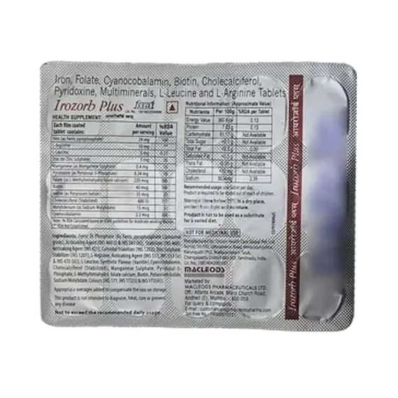 irozorb plus tablet 15's